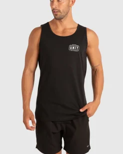 Unit Clothing UNIT Mens Daily Singlet BLACK Cheap